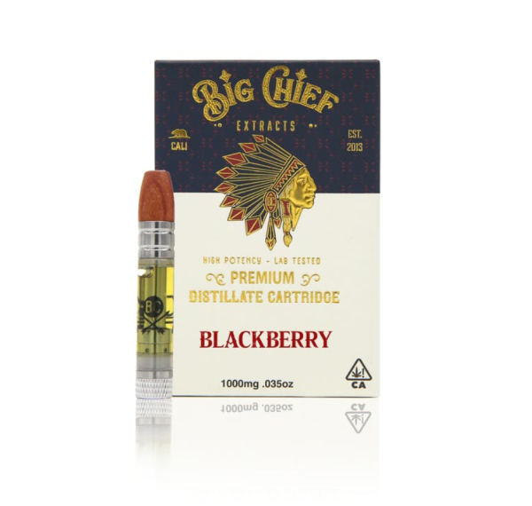 Big Chief THC Cartridge 1G – Blackberry Kush