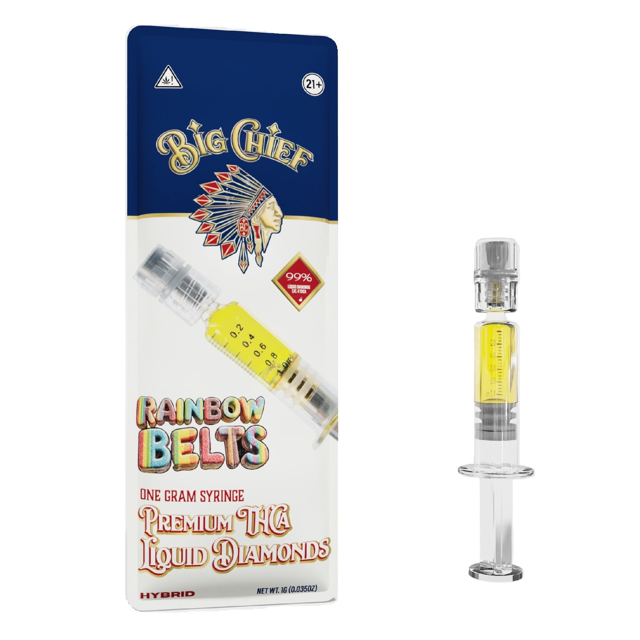 Big Chief 99% Liquid Diamonds THC-A Concentrate Syringe – 1g