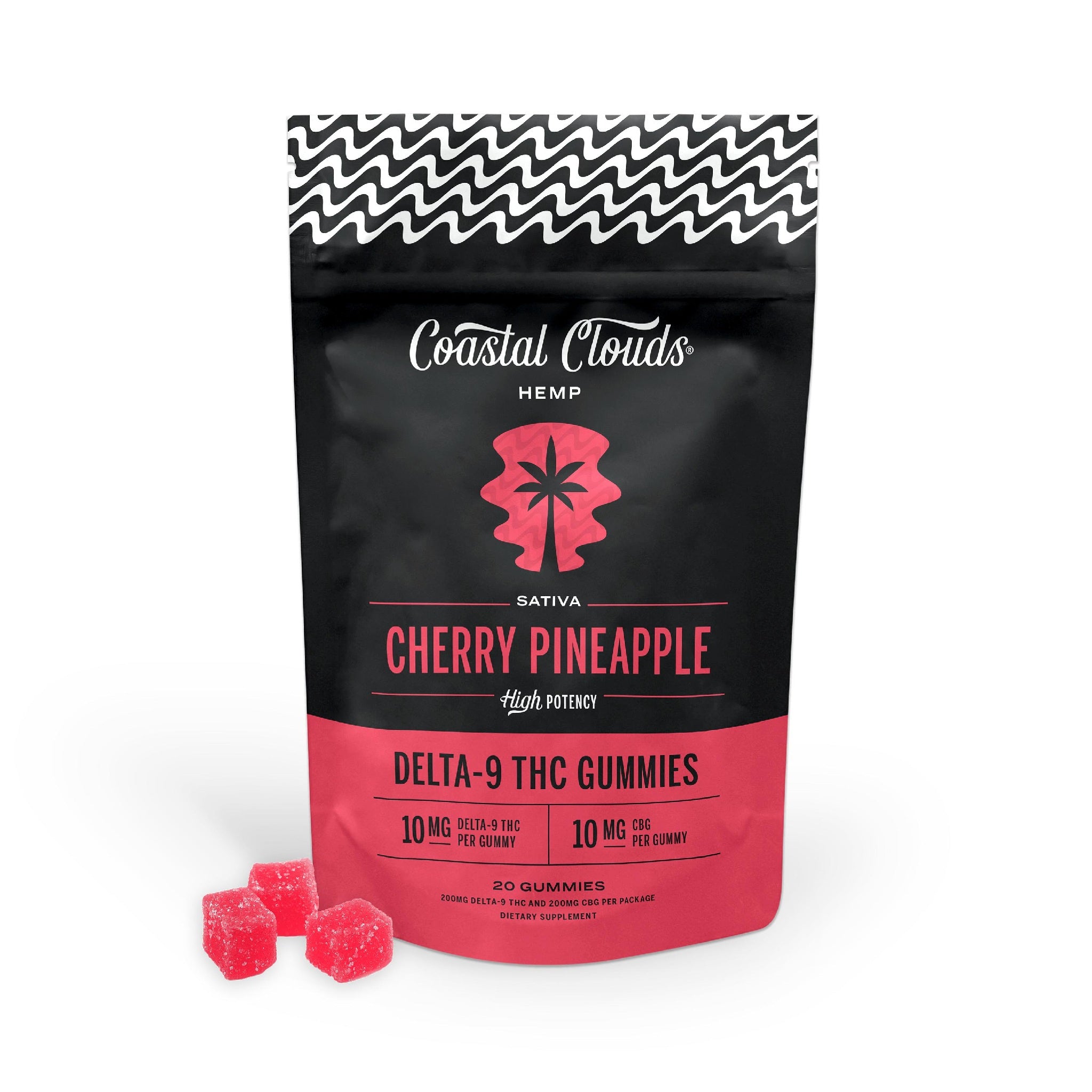 Coastal Clouds High Potency THC + D9 Gummies – 20ct