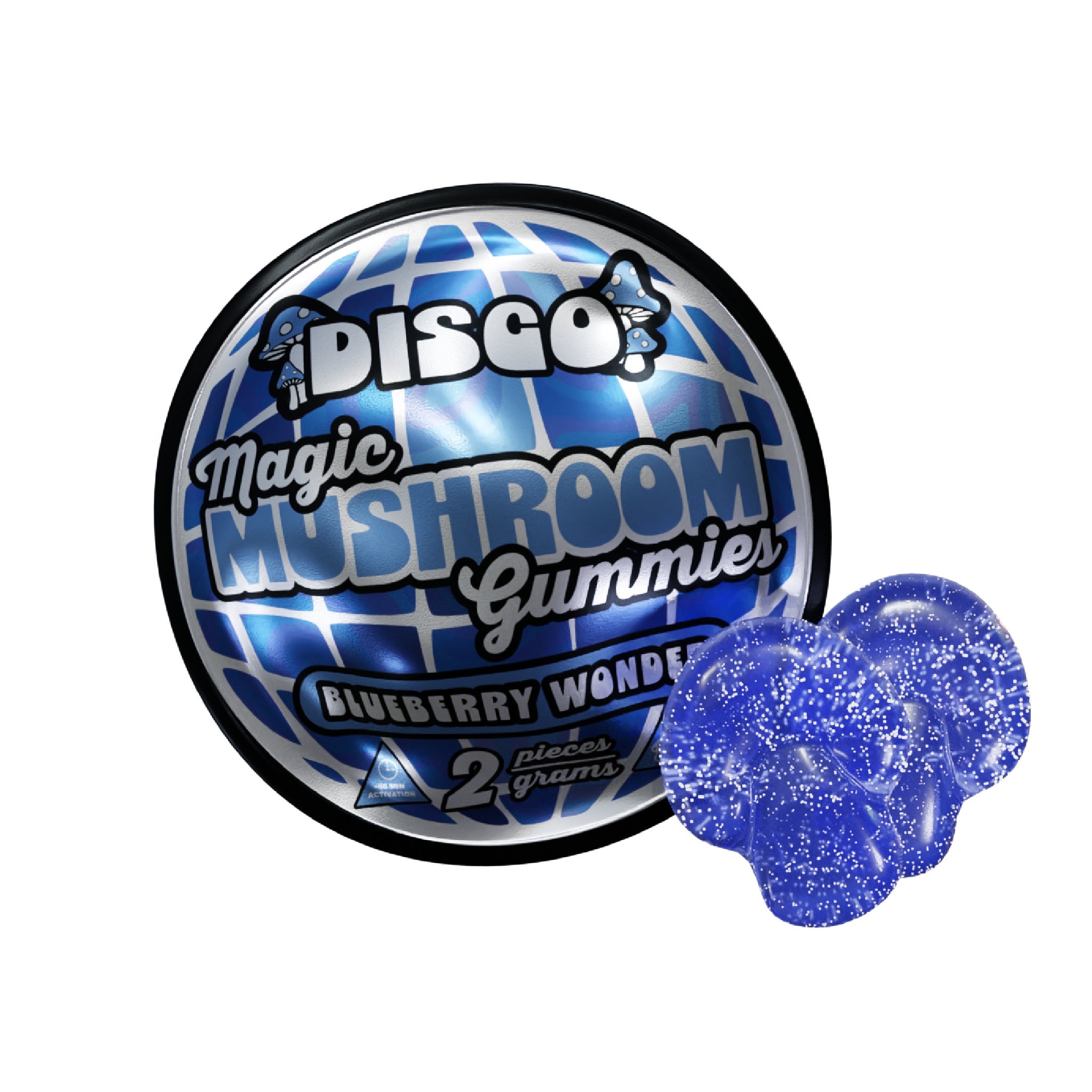 Disco Magic Mushroom Gravity Gummies – 2000mg