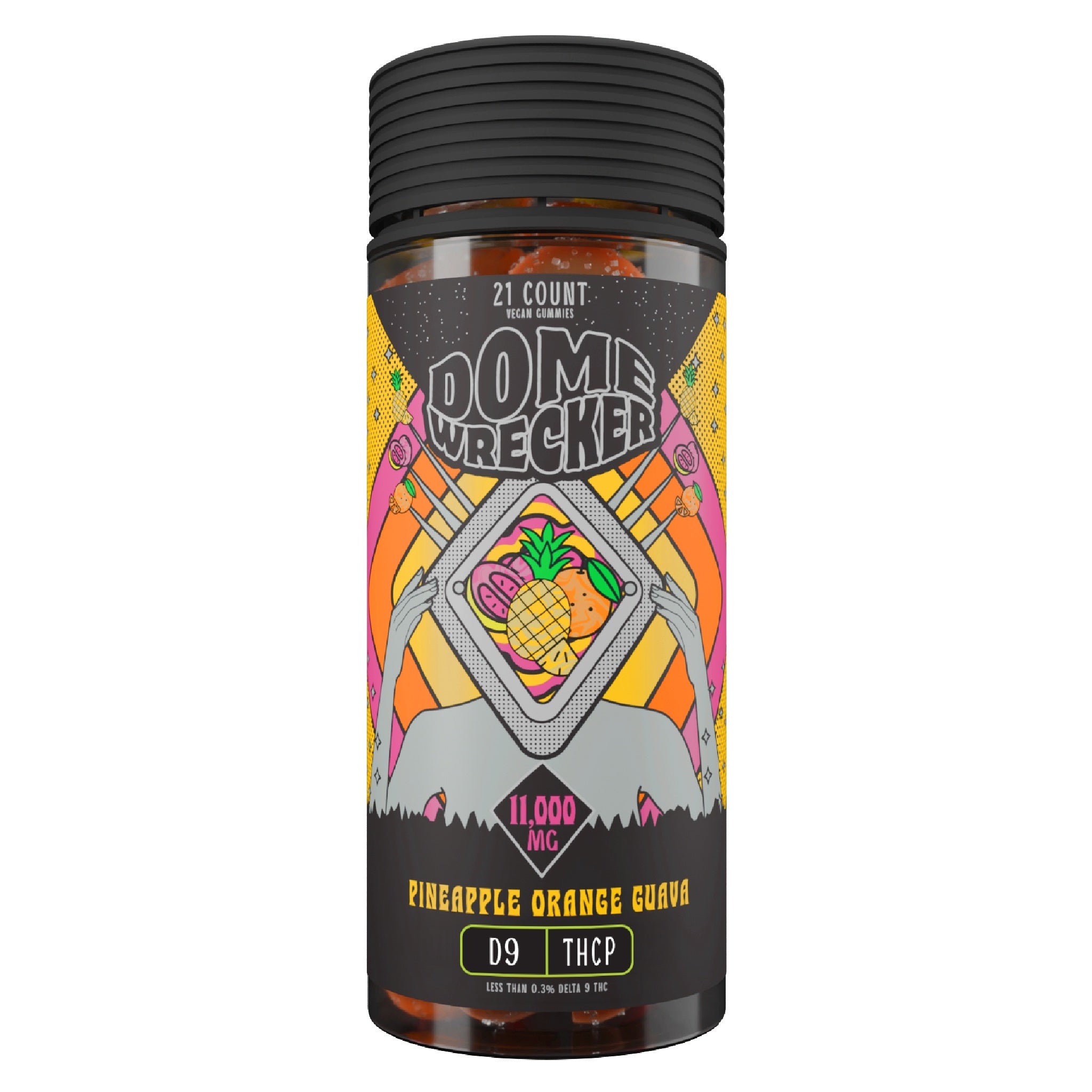 Dome Wrecker THC-P + Delta 9 Gummies – 11,000mg