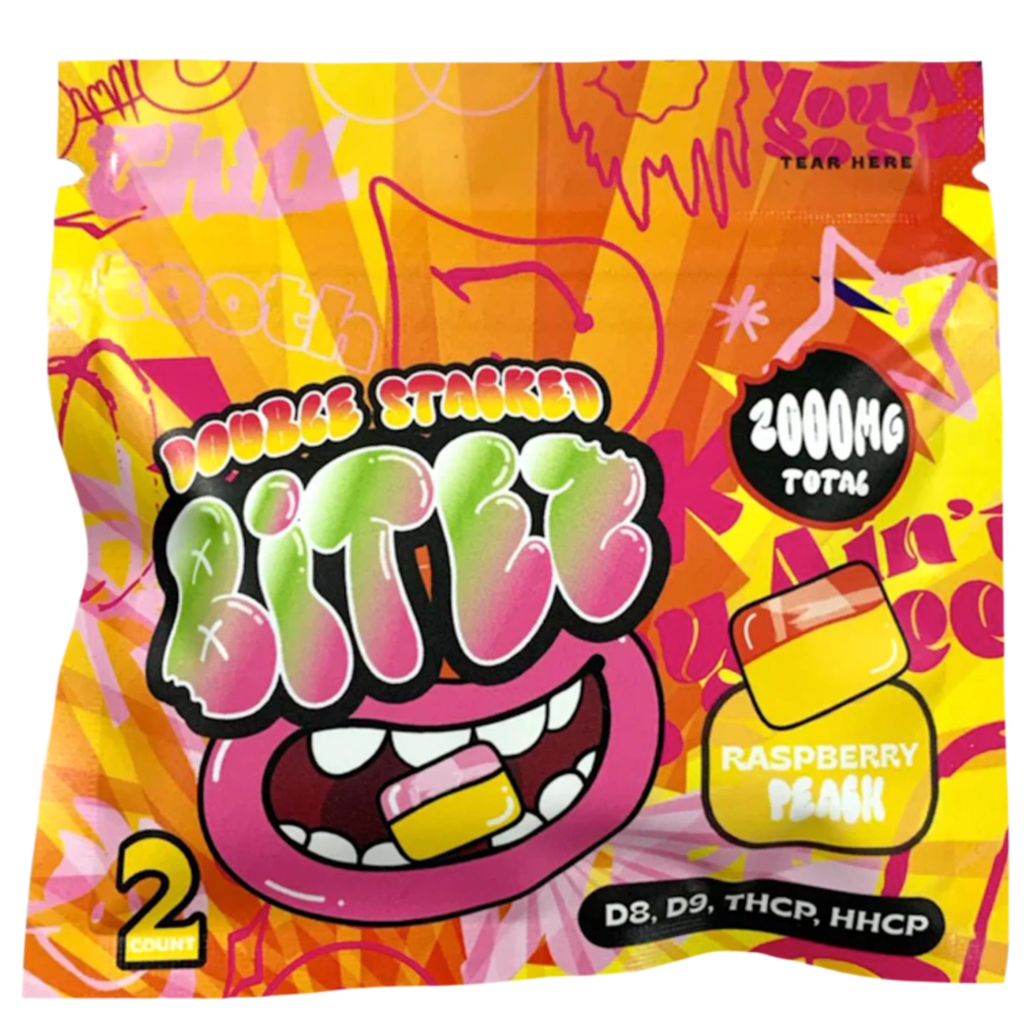 Double Stacked THC-P  Bitez – 2000mg (2ct)