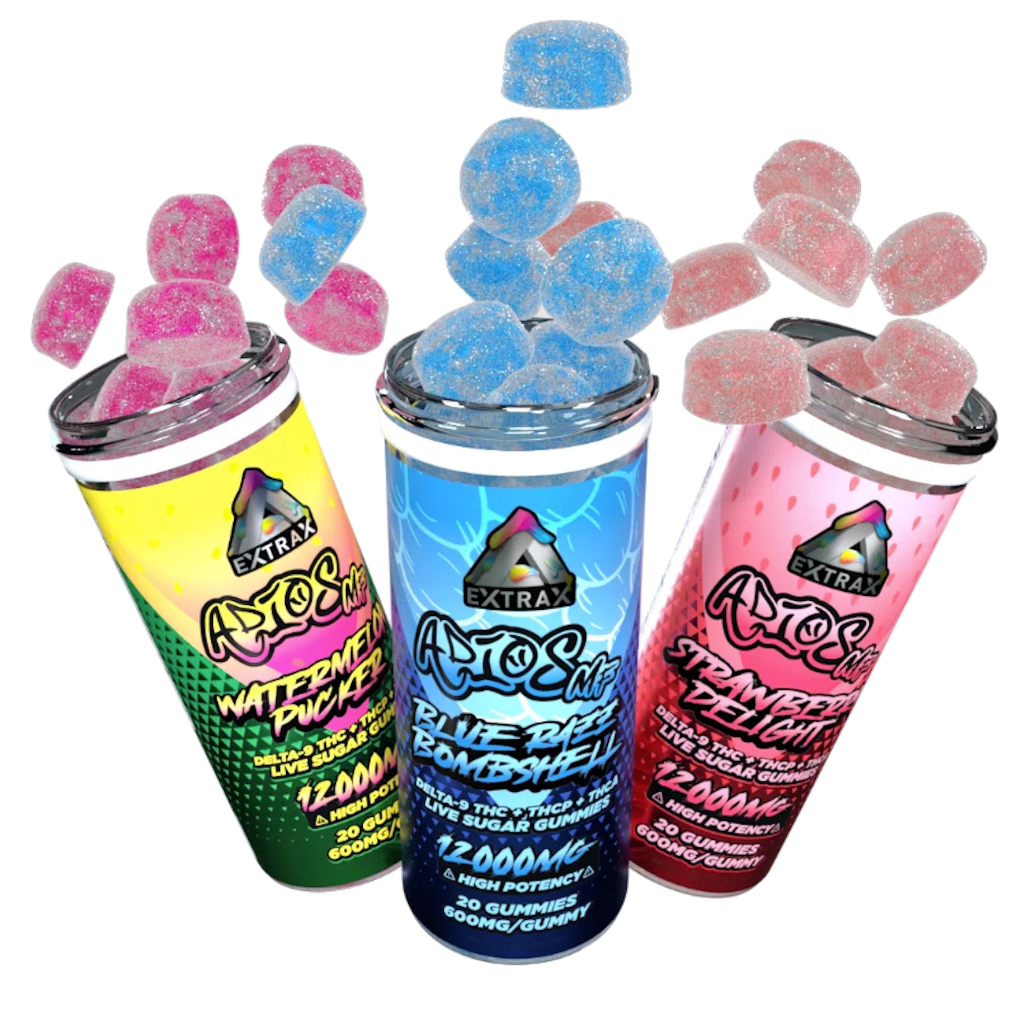 Extrax Adios THC-A Gummies – 12000mg