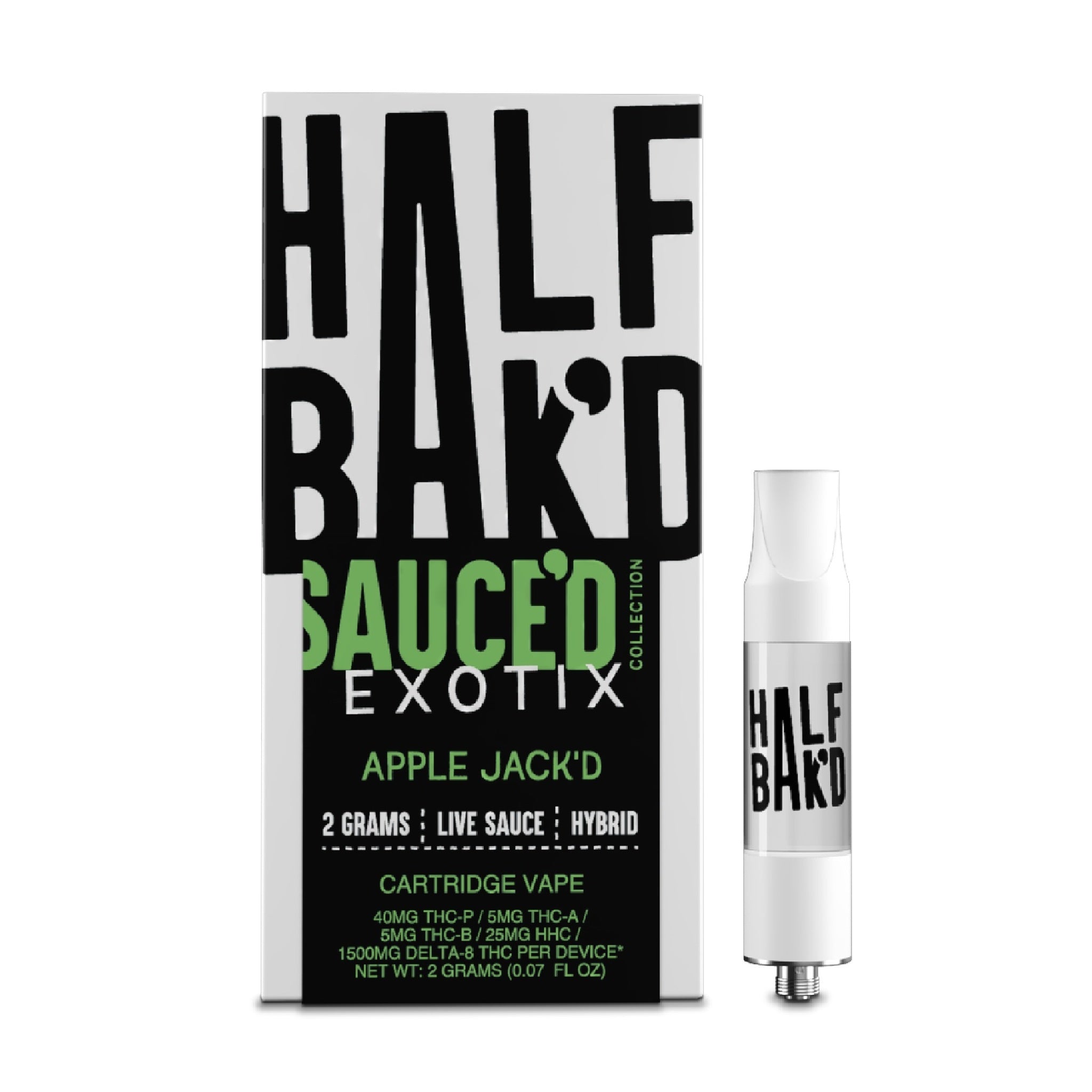 Half Bakd Sauced Exotix Apple Jackd Cartridge – 2000mg
