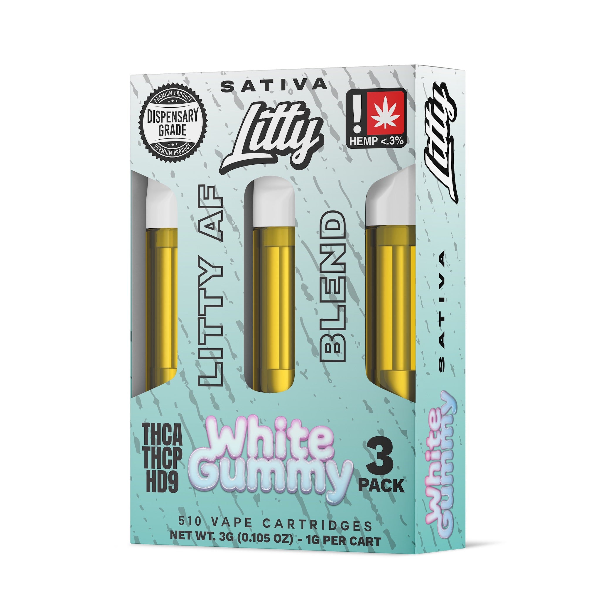 Litty AF Blend White Gummy Cartridge – 3 Pack