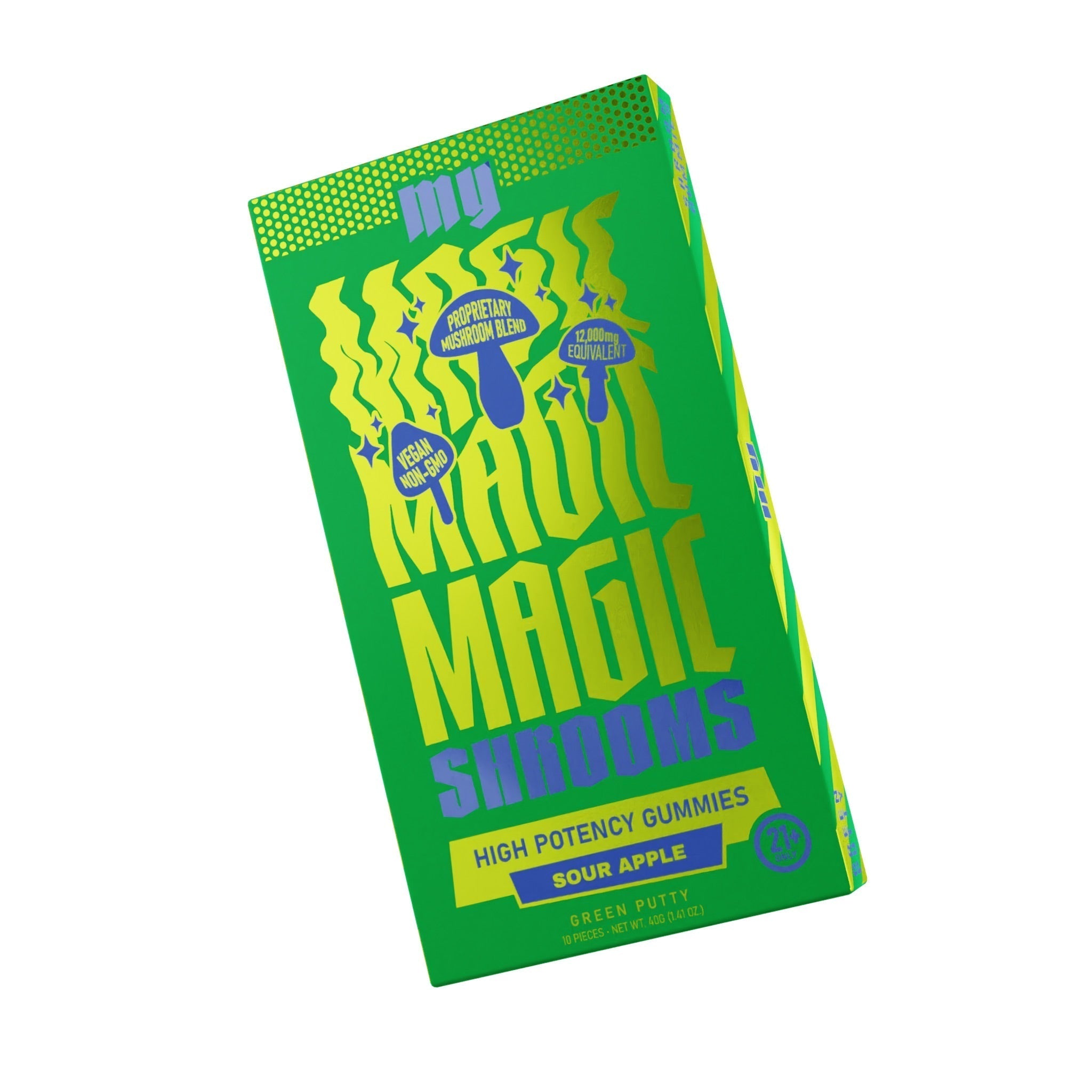 My Magic Shroom Sour Apple Gummies – 1200mg (10ct)
