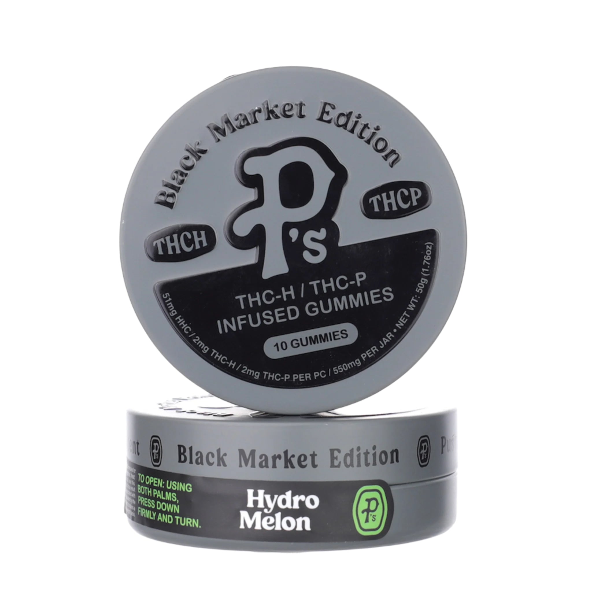 Ps Black Market THC-H + THC-P Gummies – 550mg