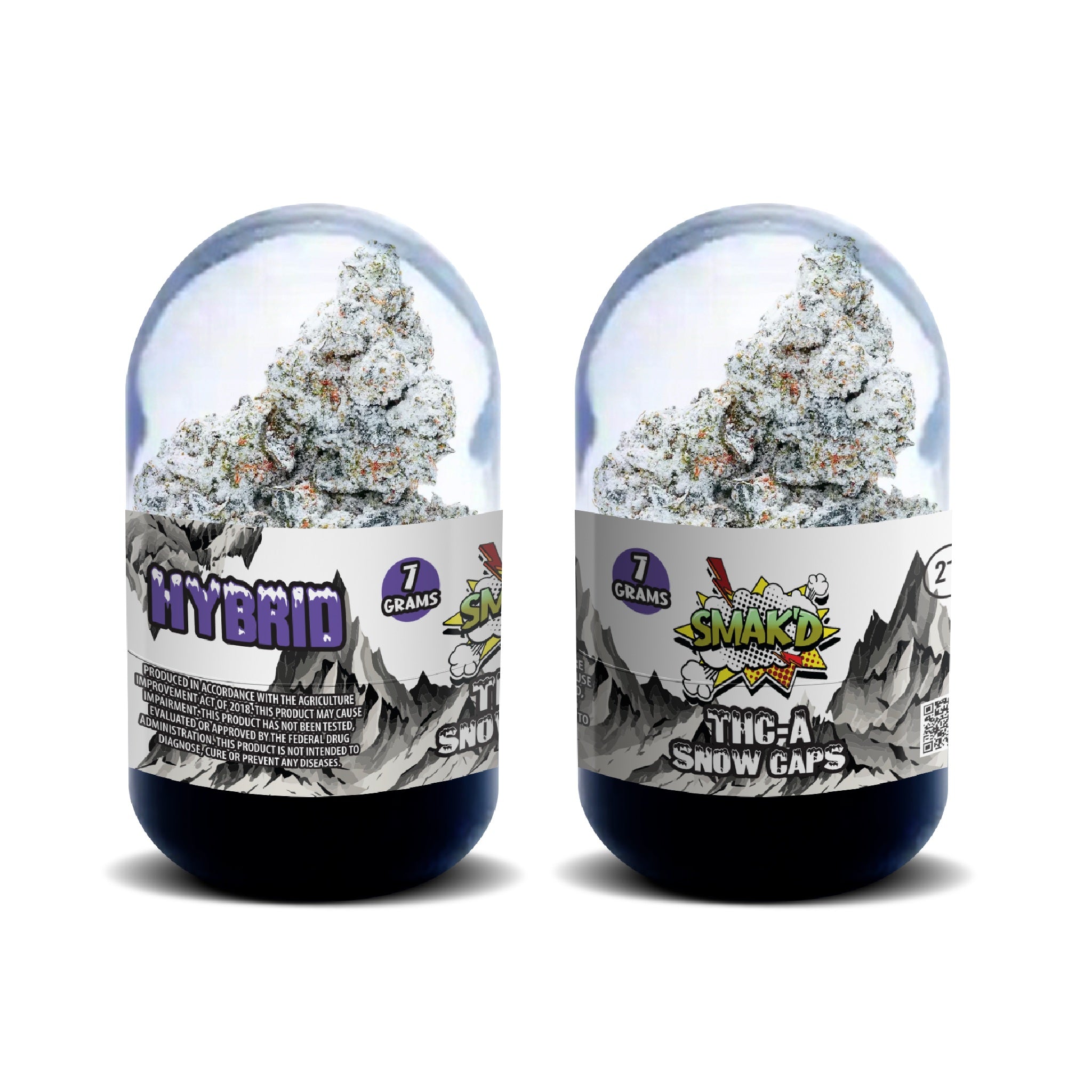 Smakd Snow Caps Hybrid THC-A Flower – 7g