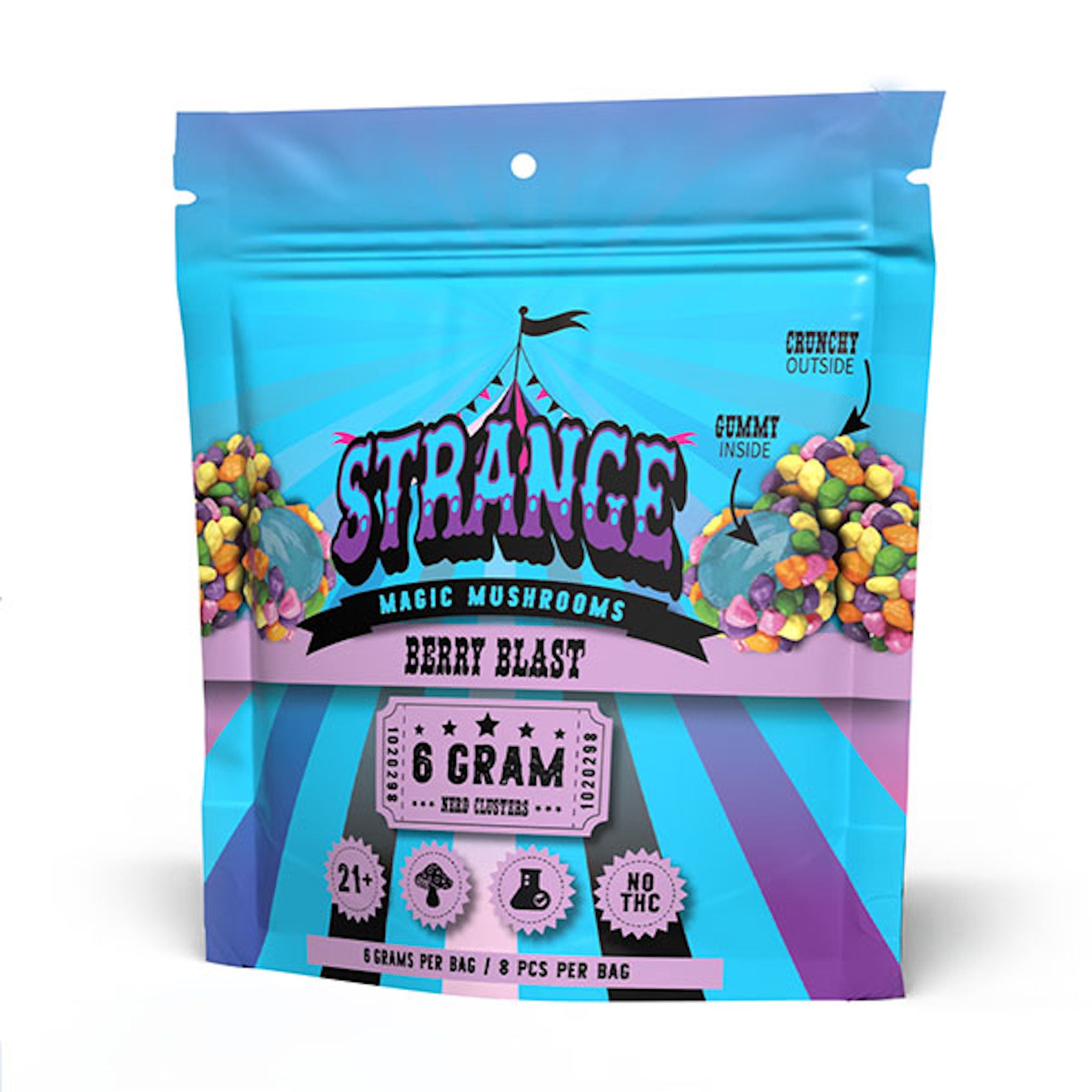 Strange Magic Mushroom Berry Blast Clusters – 6000mg