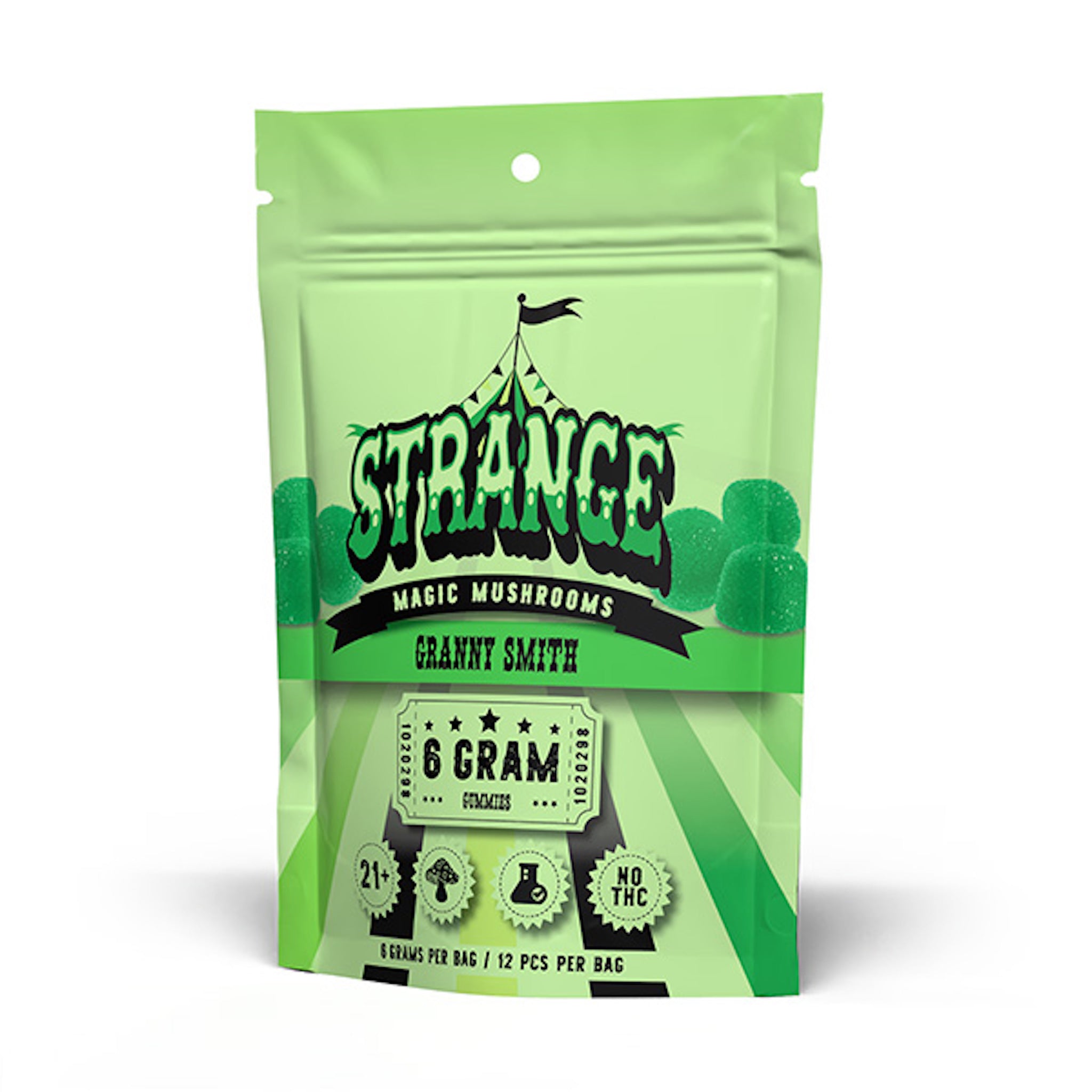 Strange Magic Mushroom Granny Smith Gummies – 6000mg