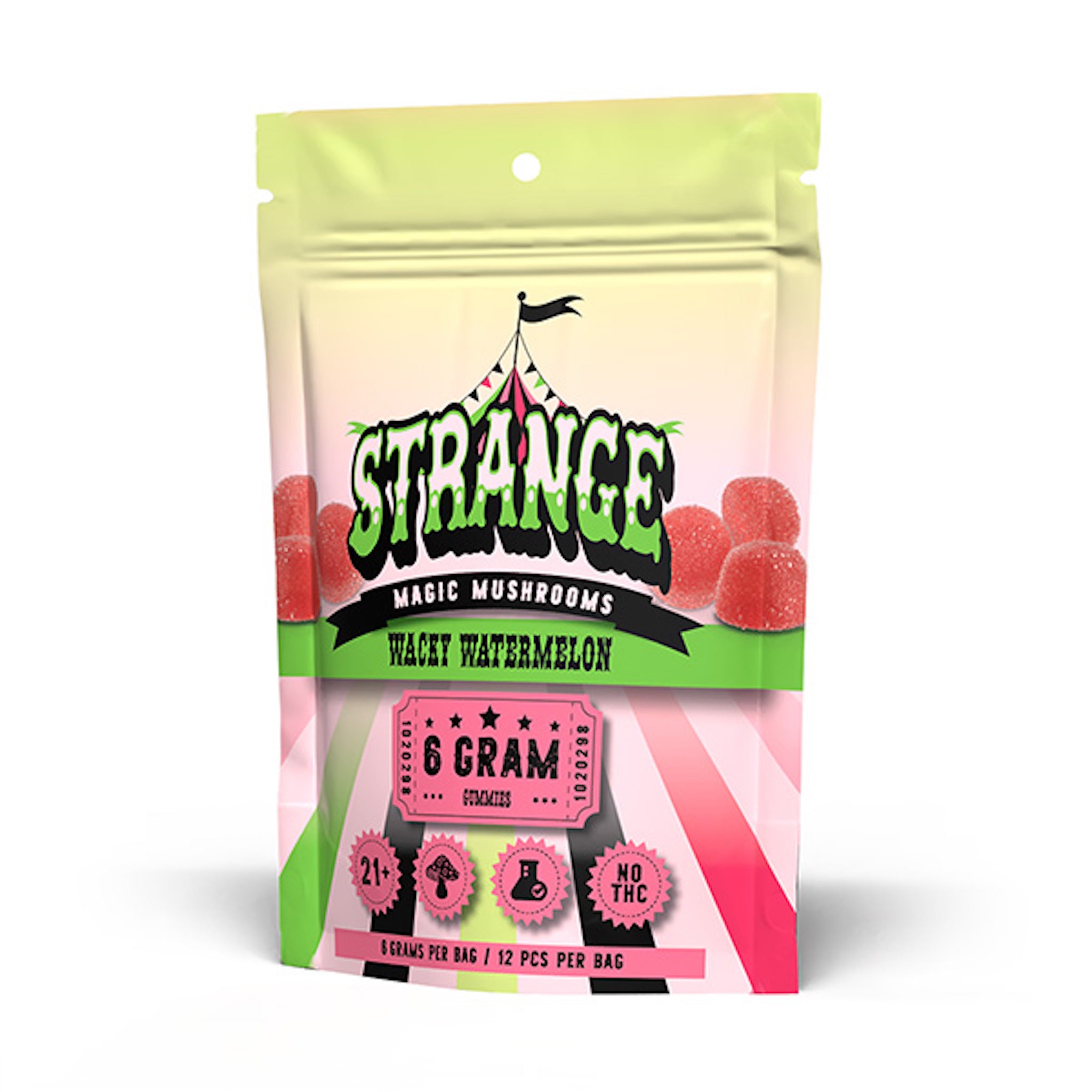 Strange Magic Mushroom Wacky Watermelon Gummies – 6000mg