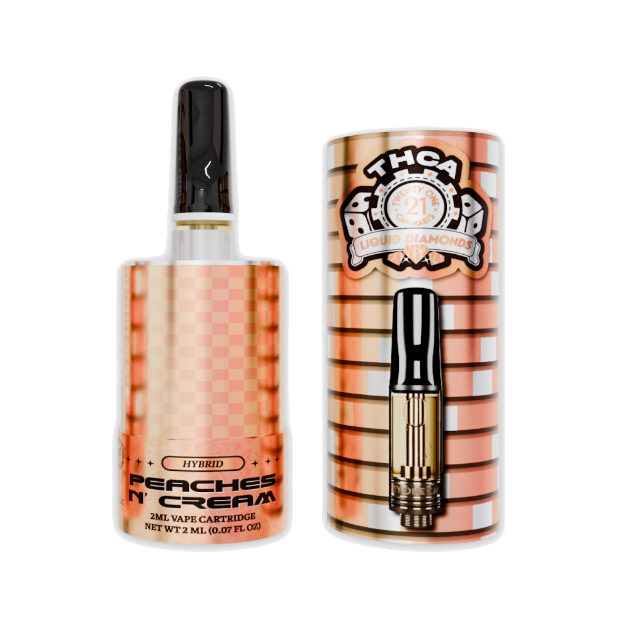 Twenty One THC-A Peaches n Cream Cartridge – 2000mg