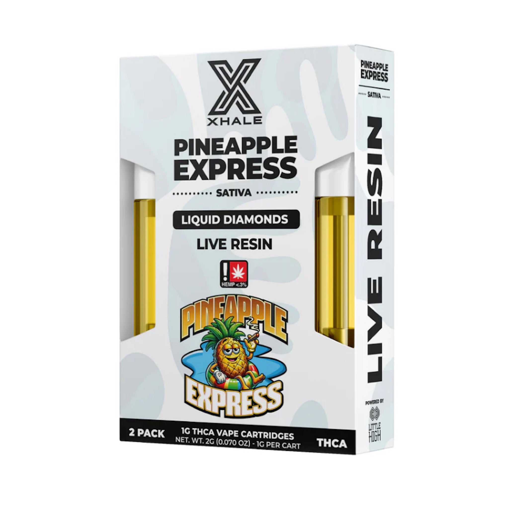 Xhale THC-A Live Resin Cartridge – 2 Pack (2000mg)