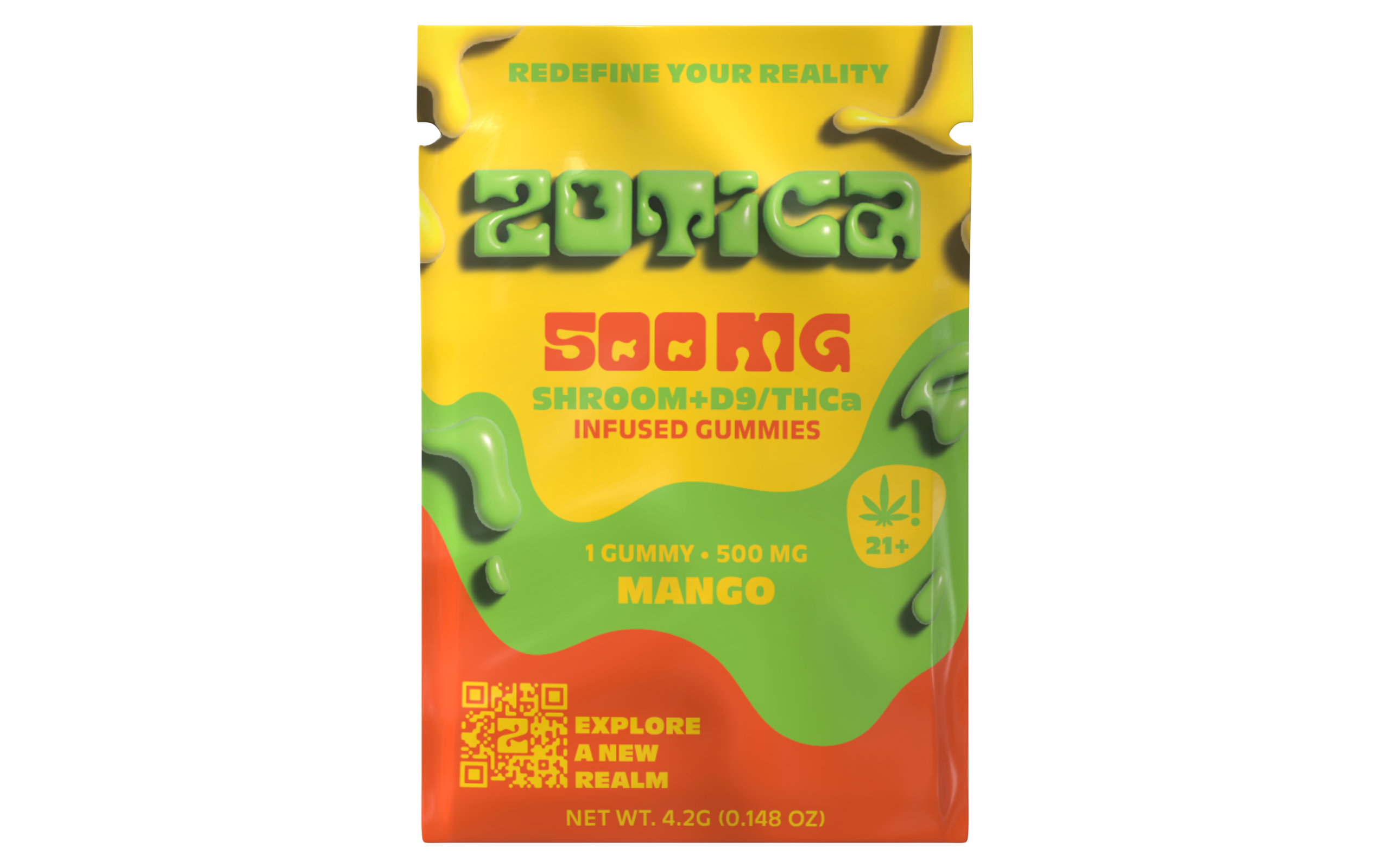 Zotica Mushroom + THC-A Blend Gummy – 1ct